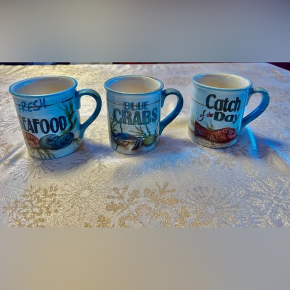 Coffee cups - crab - 3 of them - Picture 1 of 5